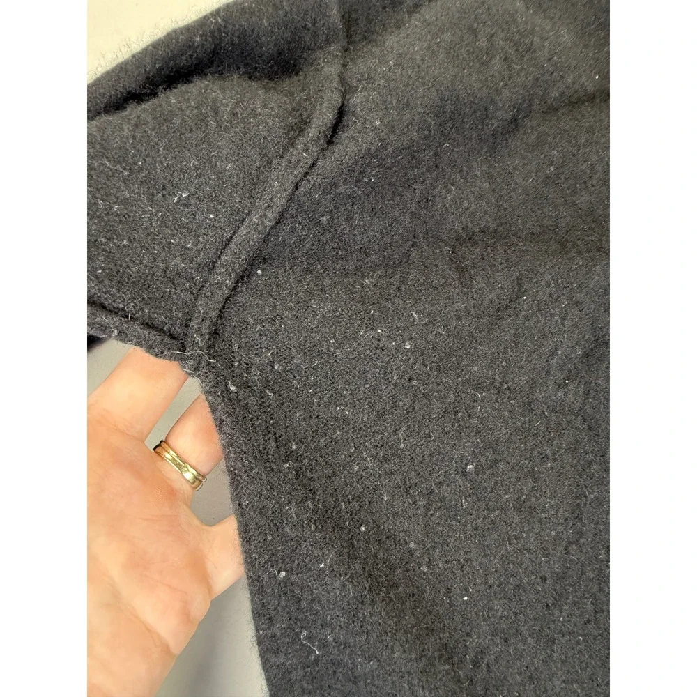100% Cashmere Free People Womens Mock‎ Neck Sweater Black Size L